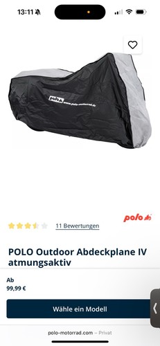 Polo motorrad abdeckplane - polo,